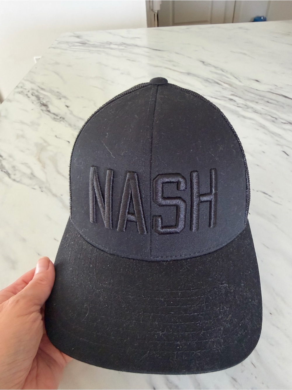 Embroidered Black Women’s Trucker Hat